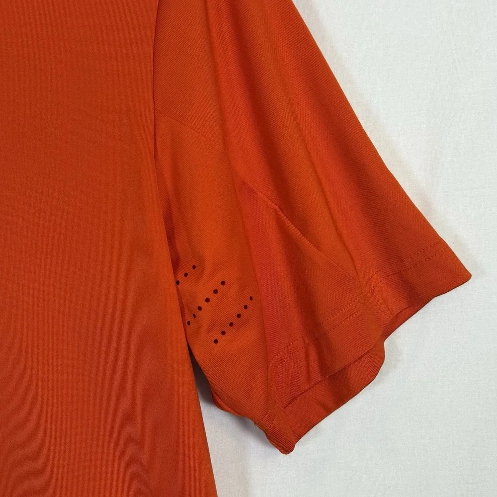 ADIDAS puremotion Golf Polo Men's Medium (44 x 27 in) Bright Orange Athletic‎